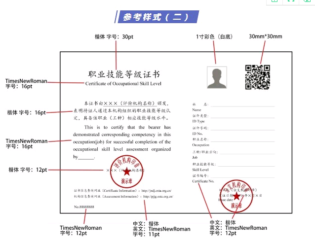 2021年人社部颁发健康管理师证书样本！参考样式（二）